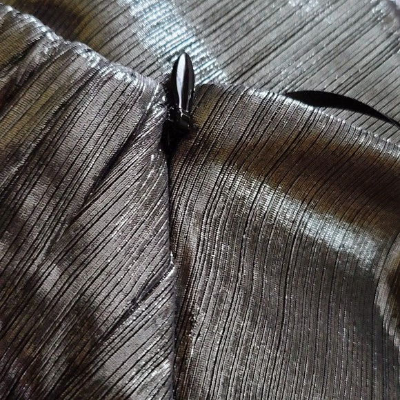 Retrofete Everly Jumpsuit Liquid Metallic Gunmetal Size S $585 NWT - Picture 12 of 15